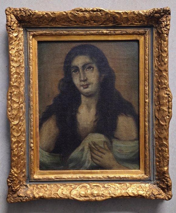 École européenne (XIX) - Méditation, Antiek en Kunst, Kunst | Schilderijen | Klassiek