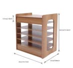7-Laags Houten Bureau Organizer met Papieren Lade, Verzenden, Nieuw