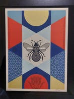Shepard Fairey (OBEY) (1970) - Bee Geometric ( Red )