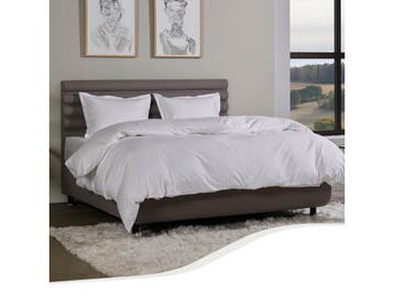 Home by TEMPUR® - Dekbedovertrek katoensatijn - Strijkvrij, Verzenden, Nieuw