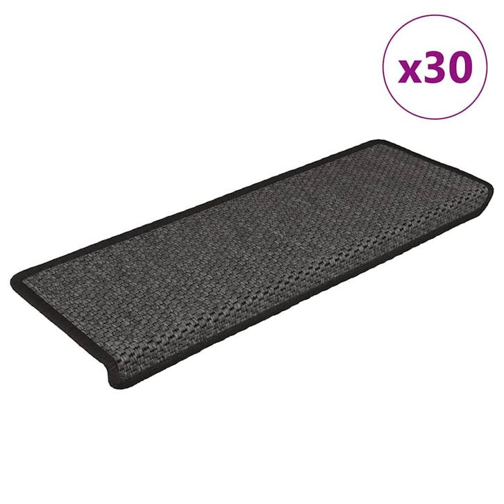vidaXL Trapmatten zelfklevend Sisal-Look 30 st 65x21x4 cm, Doe-het-zelf en Verbouw, Ladders en Trappen, Nieuw, Verzenden