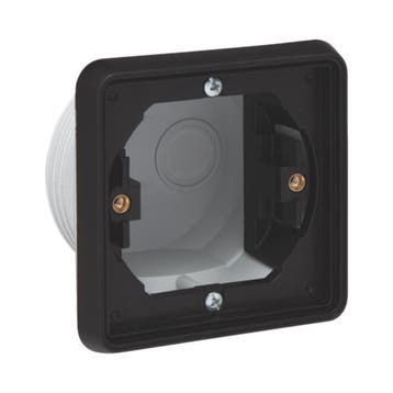 Niko New Hydro inbouwkader enkel zwart IP55, Ophalen of Verzenden, Nieuw