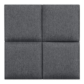 Gestoffeerde wandpanelen Carpino set van 4 stof 30x30 cm don, Verzenden, Nieuw