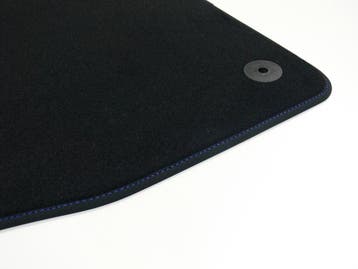 Mattenset voor Lynk & Co 01 blauw stiksel automatten matten