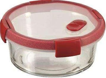 Curver Smart Cook Glazen Vershouddoos Rond - 1,2L - Rood..., Verzenden, Nieuw
