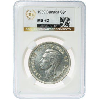 Canada. George VI. 1 Dollar 1939 Ottawa MS62 (Zonder, Postzegels en Munten