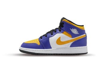 Air Jordan 1 Mid Lakers (GS), Nieuw