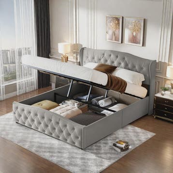 Stijlvol Hydraulisch Bed met Opbergruimte - Modern Design, Verzenden, Nieuw
