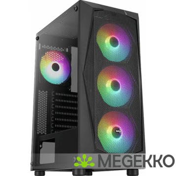 Aerocool Falcon ARGB Zwart, Computers en Software, Computerbehuizingen, Verzenden, Nieuw