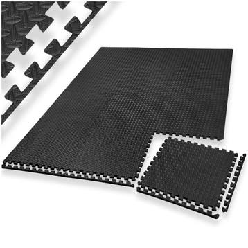 Set van 12 beschermingsmatten - zwart, Verzenden, Nieuw
