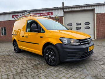 Volkswagen Caddy 2.0 TDI L1H1 airco cruise imperiaal euro 6, Gebruikt, Euro 6, Volkswagen, Geel