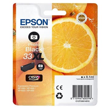Epson 33XL (T3361) inktcartridge foto zwart hoge capaciteit, Verzenden, Nieuw, Cartridge, Epson