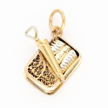 Hanger - 18 karaat Geel goud, Sieraden, Tassen en Uiterlijk, Antieke sieraden