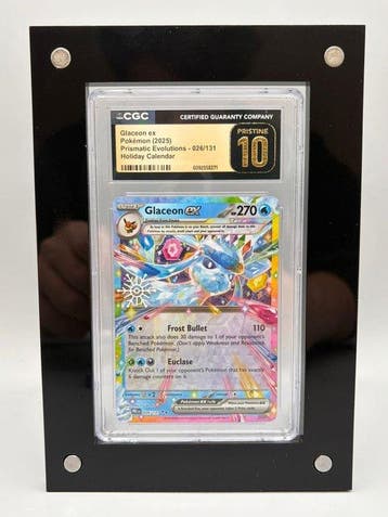 Pokémon Graded card - Glaceon ex - CGC Pristine 10 - Scarlet, Nieuw
