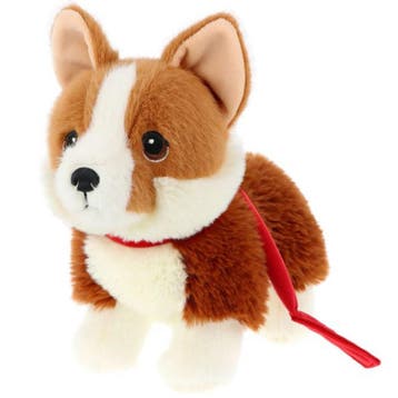 Keel Toys Corgi knuffel - pluche - bruin - staand - 23 cm, Verzenden, Nieuw