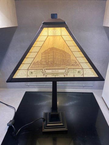 Kunstatelier Decor Art - Bureaulamp - Metaal, Glas