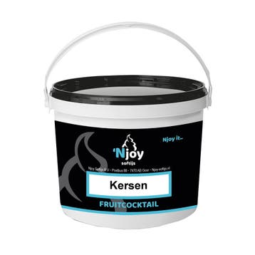 Njoy Fruitcocktail Kersen (1kg), Verzenden, Nieuw