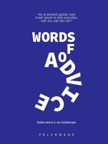 3 Words Of Advice | Robbe Boons; Jan Asselberghs | Nieuw, Ophalen of Verzenden, Nieuw, Robbe Boons; Jan Asselberghs
