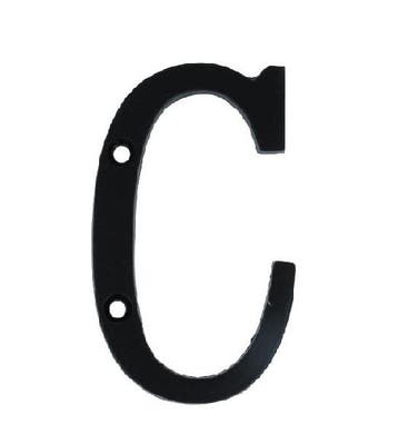 Letter C Klein IJzer zwart 75 mm, Verzenden, Nieuw