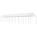vidaXL Prieel met dak 20,07x2,28x2,69 m polyetheen wit, Tuin en Terras, Verzenden, Nieuw