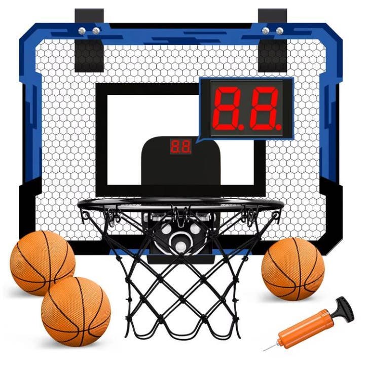 Kinder Basketbal Set met Ring en Scorebord Opvouwbaar, Sport en Fitness, Fitnessmaterialen, Nieuw, Verzenden