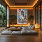 Dine Chanima (XX-XXI) - (XXL) Giant Graffiti Glam Grin, Antiek en Kunst