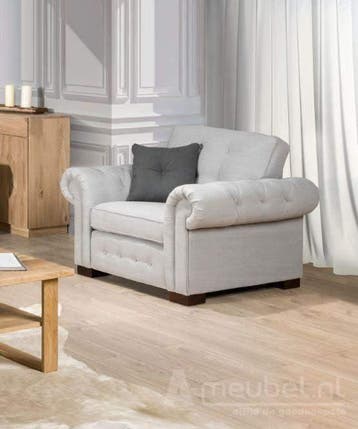 Fauteuil Groenveld - fauteuils - Wit, Nieuw, Wit, Stof