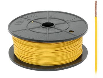 FLRY -B kabel - 1x 0,75mm - Geel - Rol 100 meter, Ophalen of Verzenden, Nieuw