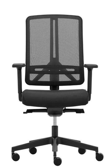 Rim FLEXi – NEN 1335 bureaustoel – Zwart – Refurbished, Zwart, Ophalen of Verzenden, Zo goed als nieuw, Bureaustoel
