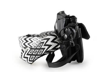 Charm London Schoudertas Zwart, Sieraden, Tassen en Uiterlijk, Tassen | Damestassen, Verzenden, Zo goed als nieuw, Zwart