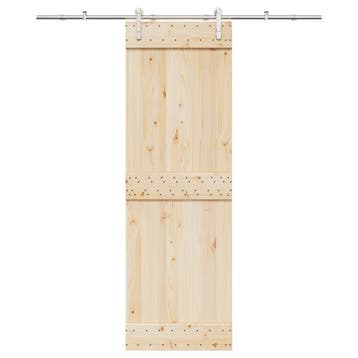 vidaXL Schuifdeur onderdelenset 183 cm roestvrij staal, Verzenden, Nieuw