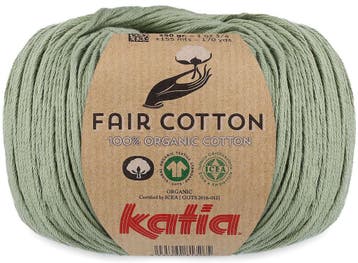 Katia Fair Cotton - 46 bleekgroen - Biologisch Katoengaren, Ophalen of Verzenden, Nieuw