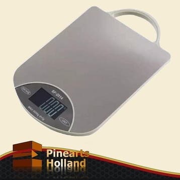 Keukenweegschaal met RVS weegplateau 5kg x 1g, Witgoed en Apparatuur, Weegschalen, Minder dan 10 kg, Keukenweegschaal, Nieuw, Ophalen of Verzenden