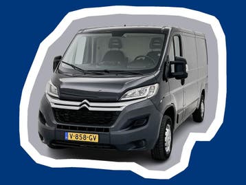 Citroën Jumper 30 2.0 BlueHDi L2H1 Navigatie Betimmering Par, Stof, Gebruikt, Citroën, Lease