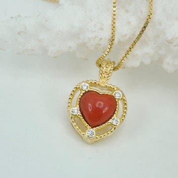 Koraal - Zilver, Verguld, Zonder reservering - Ketting met