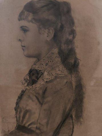 Escuela impresionista europea (XIX) - Retrato de Dama - NO