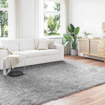 vidaXL Tapijt van imitatie TAFALLA Grijs 240 x 340 cm, Verzenden, Nieuw, Grijs