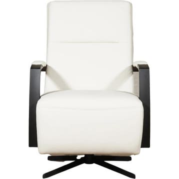 Set van 2 Leren draaifauteuils Award - Toledo Bianco, Huis en Inrichting, Nieuw, Ophalen of Verzenden, 50 tot 75 cm, Leer