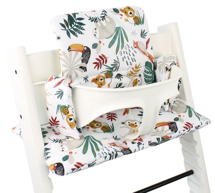 Tripp Trapp Kussen | Wit Aap | Geplastificeerd, Kinderen en Baby's, Kinderstoelen