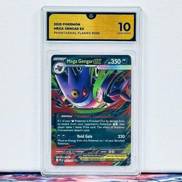 Pokémon Graded card - MEGA GENGAR 056 - Pokémon - GG 10, Nieuw