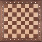 Schaakbord esdoorn - accacia ingelegd - Longfield Games - 40, Verzenden, Nieuw
