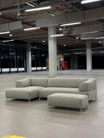 Leolux Faya Lobi Hoekbank | Herb | NIEUWSTAAT + Garantie, 250 tot 300 cm, Overige materialen, Hoekbank, Ophalen of Verzenden