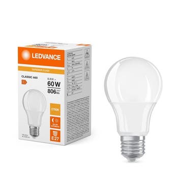 Ledvance LED lamp E27 8.8W 2700K met daglichtsensor mat 8..., Ophalen of Verzenden, Nieuw