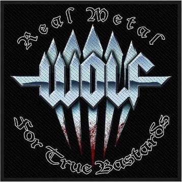 Wolf - Real Metal - Patch officiële merchandise, Ophalen of Verzenden, Nieuw, Kleding