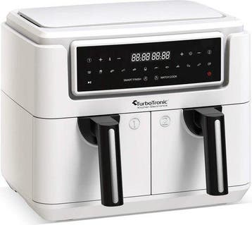 2dekans | TurboTronic AF118 Dubbele Airfryer XXL - Digitale, Ophalen of Verzenden, Zo goed als nieuw