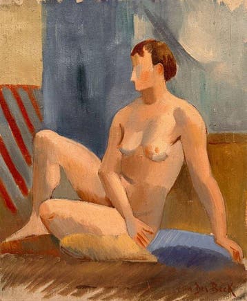 Henri Van Der Beck (1886-1956) - Nu assis dans l’Atelier