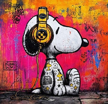 ERIC BRUMETTE - DJ SNOOPY SAVED MY LIFE 75 - Toile L -