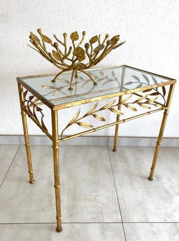Tafel (2) - Metaal - Consoles en Gouden Bekers, Antiek en Kunst