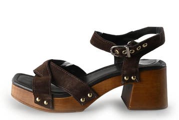 Manfield Sandalen in maat 37 Bruin, Bruin, Verzenden, Sandalen of Muiltjes, Zo goed als nieuw