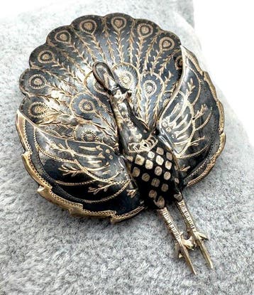 Broche - Thailand Niello-techniek (Zonder minimumprijs)